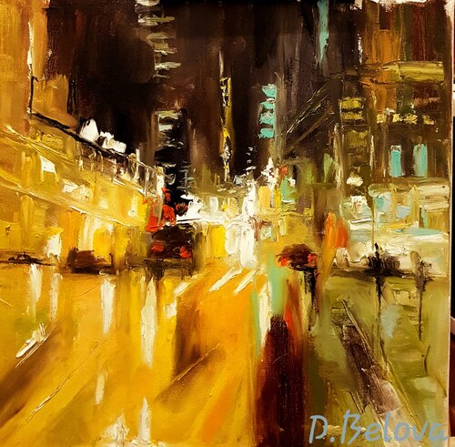 Night reflexions par Diyana Belova, Peinture en vente sur Singulart