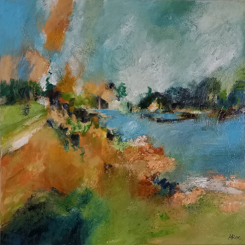Rives by Aurélie ROCHETA, 회화 for Sale on Singulart