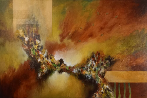 Jeux d'Automne 3 par Aurélie ROCHETA, Peinture en vente sur Singulart
