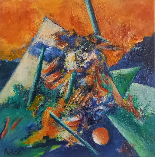 Acrobaties par Aurélie ROCHETA, Peinture en vente sur Singulart