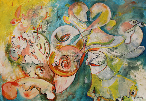 Take your foot off the gas for a moment di Eric & Mitja Zilverberg, Pittura in vendita su Singulart