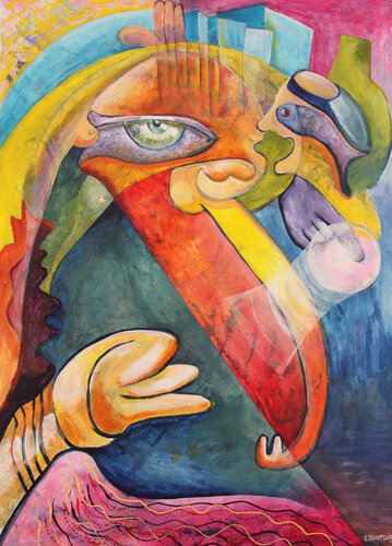 Through the eye of a fish par Eric & Mitja Zilverberg, Peinture en vente sur Singulart