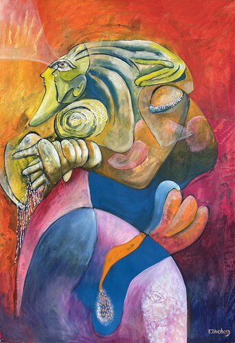 Don't close my eyes to the past par Eric & Mitja Zilverberg, Peinture en vente sur Singulart