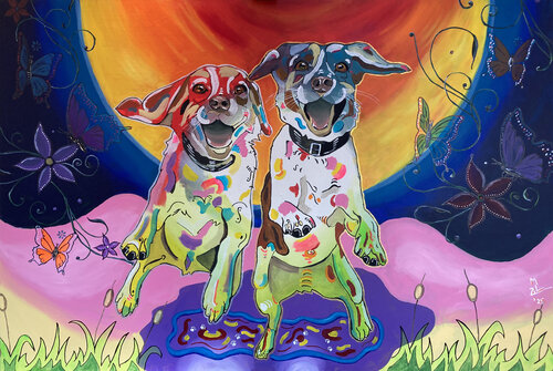 Jump to freedom V von Eric & Mitja Zilverberg, Malerei kaufen auf Singulart