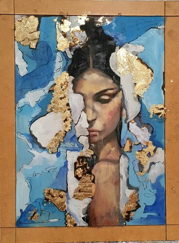 Alza il capo donna van Monica Catto, Schilderij te koop op Singulart