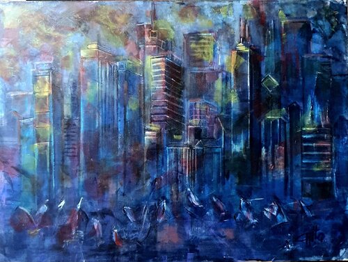 Città apocalittica by Monica Catto, 絵画 for Sale on Singulart