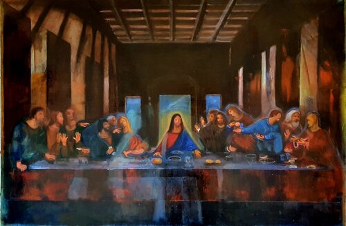 Ultima cena von Monica Catto, Malerei kaufen auf Singulart