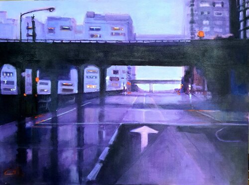 Cityscape by Monica Catto, 絵画 for Sale on Singulart