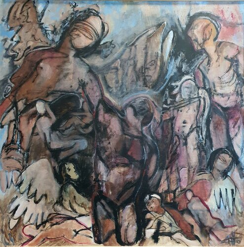 Angeli e demoni di Monica Catto, Pittura in vendita su Singulart