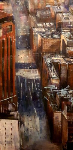cityscape by Monica Catto, 絵画 for Sale on Singulart