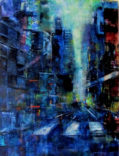 Cityscape by Monica Catto, 絵画 for Sale on Singulart