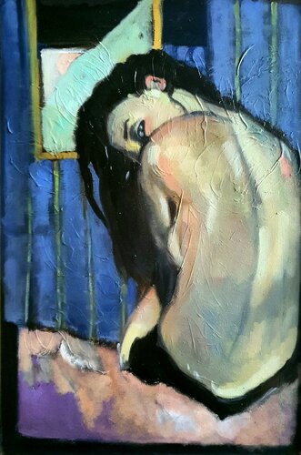 Silent seduction di Monica Catto, Pittura in vendita su Singulart