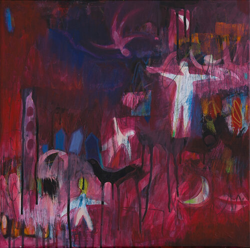 somewhere between van Christa Otte-Kreisel, Schilderij te koop op Singulart