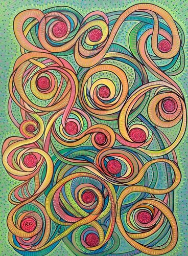 Serpentine von Olga 'ROArtUS' Rokhmanyuk, Malerei kaufen auf Singulart