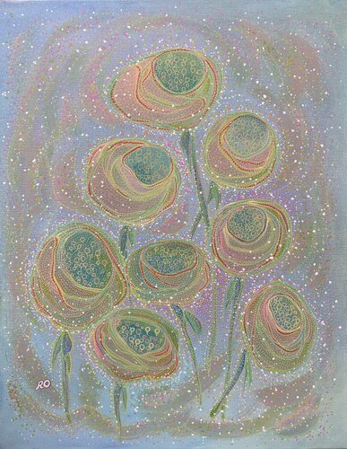 Floral mirage von Olga 'ROArtUS' Rokhmanyuk, Malerei kaufen auf Singulart