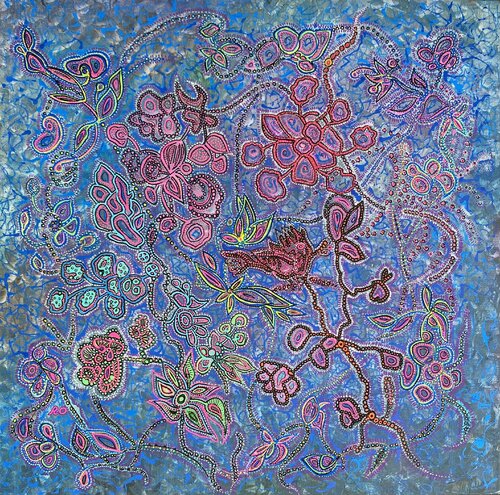 Night Bird Song von Olga 'ROArtUS' Rokhmanyuk, Malerei kaufen auf Singulart