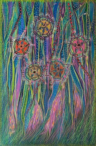 Sea flowers van Olga 'ROArtUS' Rokhmanyuk, Schilderij te koop op Singulart
