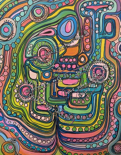 Station of happiness de Olga 'ROArtUS' Rokhmanyuk, Pintura a la venta en Singulart