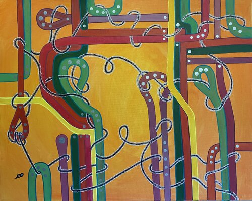 Rope di Olga 'ROArtUS' Rokhmanyuk, Pittura in vendita su Singulart