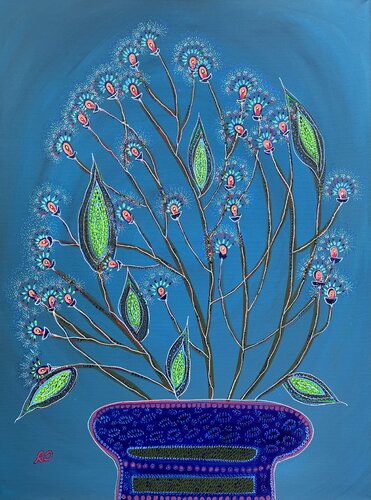 Graceful flower di Olga 'ROArtUS' Rokhmanyuk, Pittura in vendita su Singulart