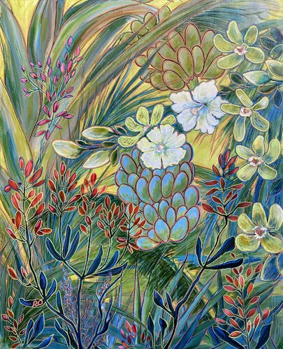 Jungle di Olga 'ROArtUS' Rokhmanyuk, Pittura in vendita su Singulart