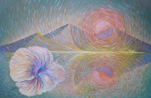Morning Flower van Olga 'ROArtUS' Rokhmanyuk, Schilderij te koop op Singulart