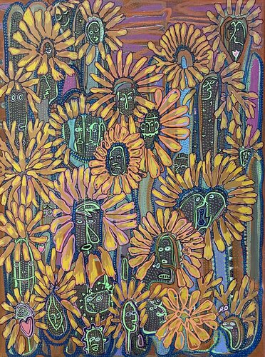 Cactus Life von Olga 'ROArtUS' Rokhmanyuk, Malerei kaufen auf Singulart
