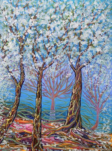 Spring Wind by Olga 'ROArtUS' Rokhmanyuk, 회화 for Sale on Singulart