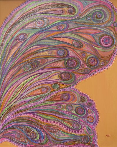 Butterfly Wing de Olga 'ROArtUS' Rokhmanyuk, Pintura a la venta en Singulart