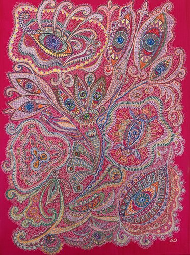 Amulet of Love’s Protection von Olga 'ROArtUS' Rokhmanyuk, Malerei kaufen auf Singulart