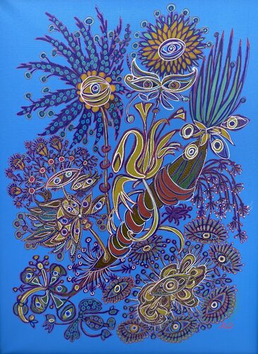 Amulet of Hidden Sight de Olga 'ROArtUS' Rokhmanyuk, Pintura a la venta en Singulart