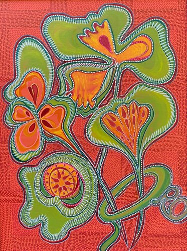 Amulet for the Wild and the Brave par Olga 'ROArtUS' Rokhmanyuk, Peinture en vente sur Singulart