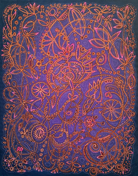 Orange lace patterns Olga 'ROArtUS' Rokhmanyuk