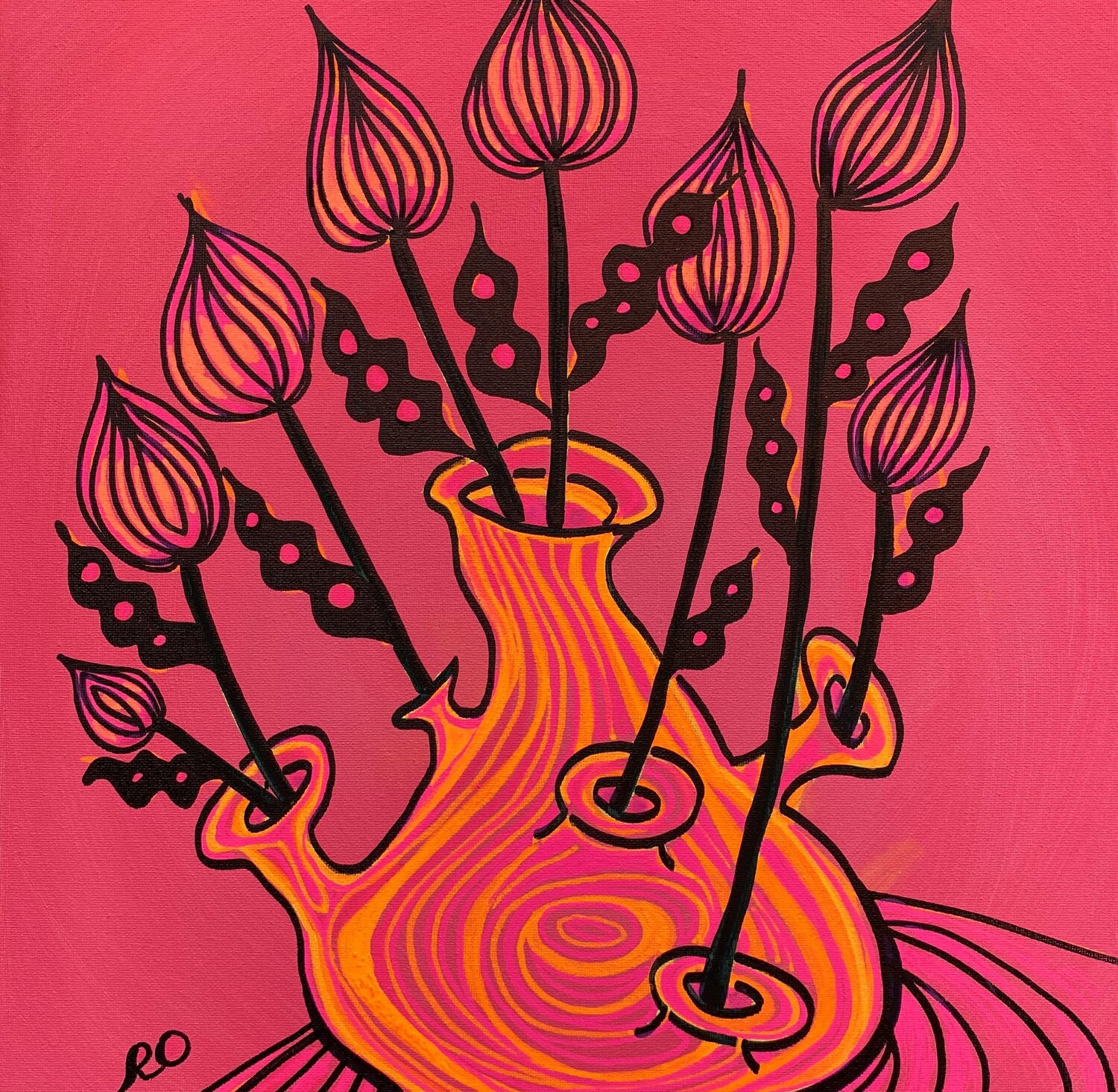 Futuristic vase Olga 'ROArtUS' Rokhmanyuk