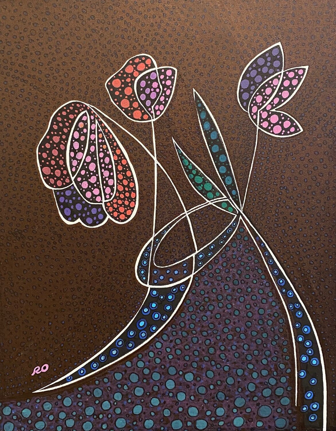 Graphic flowers Olga 'ROArtUS' Rokhmanyuk