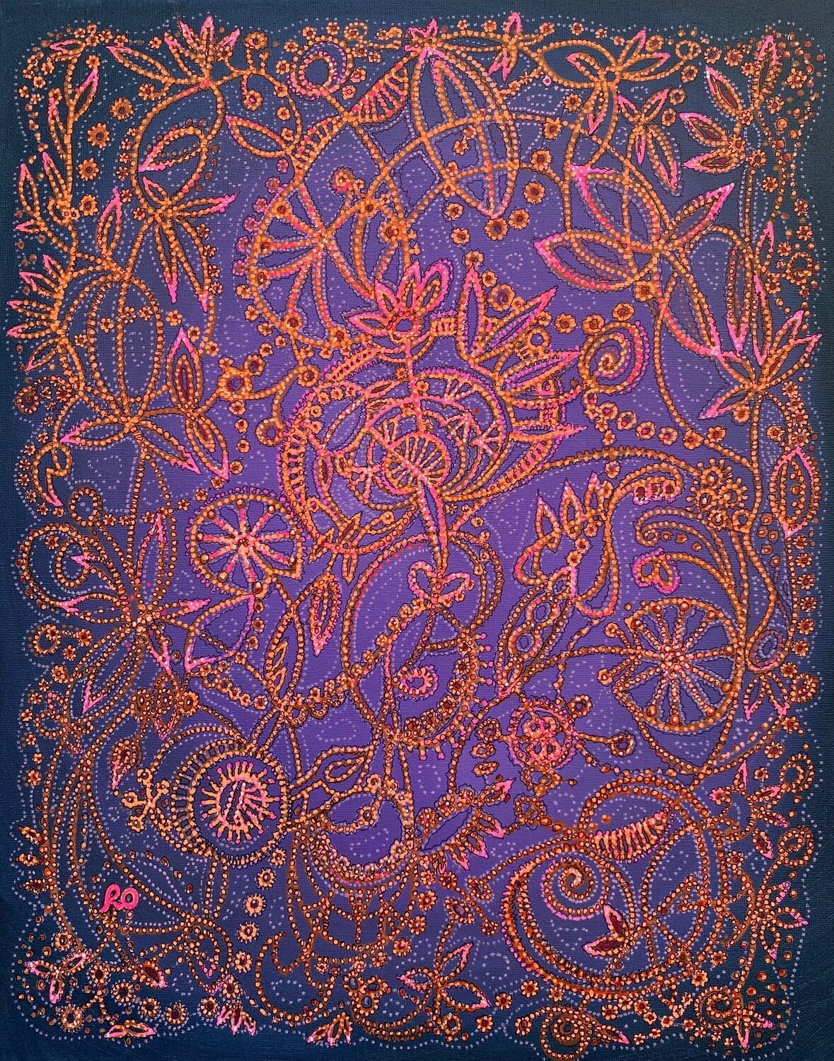 Orange lace patterns Olga 'ROArtUS' Rokhmanyuk