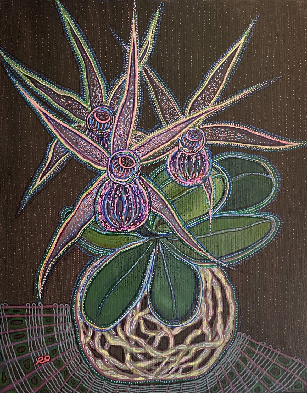 Orchid root vase Olga 'ROArtUS' Rokhmanyuk