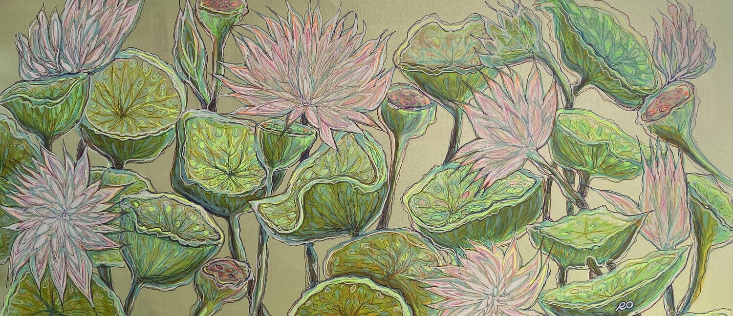 Lilies are dreamers Olga 'ROArtUS' Rokhmanyuk Originalgemälde zu verkaufen