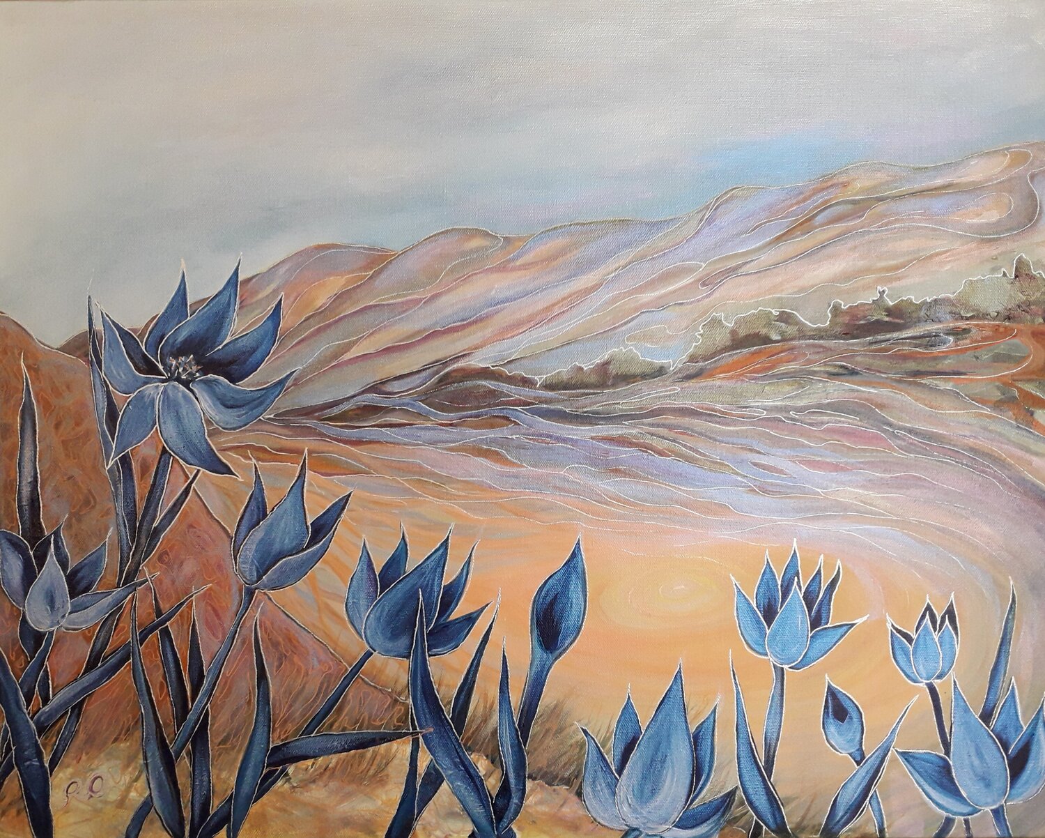 Blue flowers Olga 'ROArtUS' Rokhmanyuk