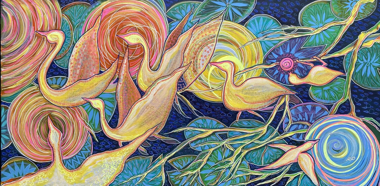Everyone has their own Sun Olga 'ROArtUS' Rokhmanyuk Origineel schilderij te koop