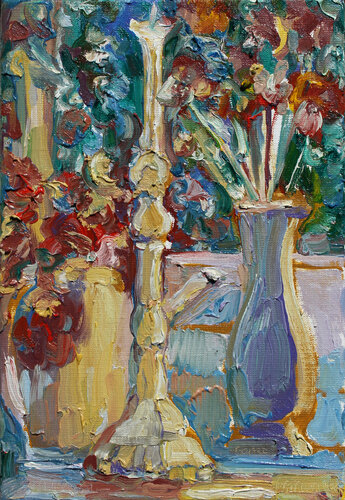 Aus dem Vollen schöpfen van Isabella Scharf-Minichmair, Schilderij te koop op Singulart