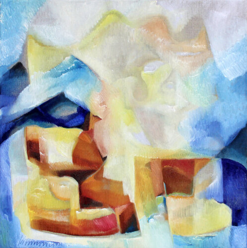 Der leere Thron van Isabella Scharf-Minichmair, Schilderij te koop op Singulart