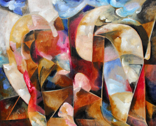 Travelling through Dimensions van Isabella Scharf-Minichmair, Schilderij te koop op Singulart