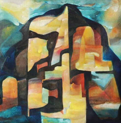 GOLDKÜSTE - Hirschwaldstein di Isabella Scharf-Minichmair, Pittura in vendita su Singulart