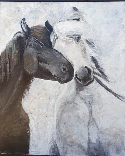 Eins im Wind van Tamara Siebert, Schilderij te koop op Singulart