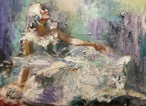 Kleiner Schwan par Natalia Simonenko, Peinture en vente sur Singulart