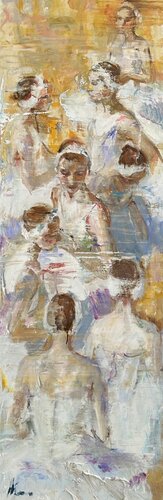 Fresko / Ballerinas / Ballett par Natalia Simonenko, Peinture en vente sur Singulart