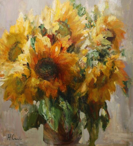 Hier wohnt die Sonne par Natalia Simonenko, Peinture en vente sur Singulart