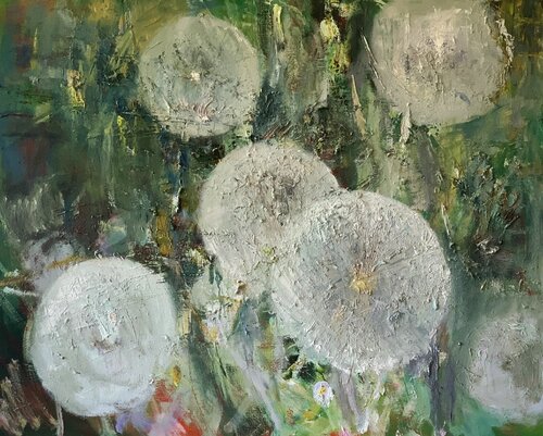 Pusteblumen par Natalia Simonenko, Peinture en vente sur Singulart