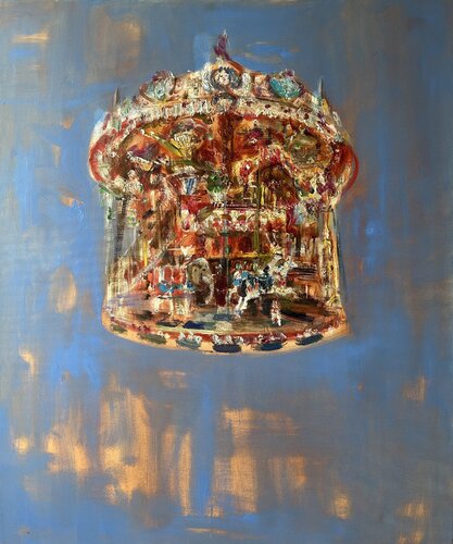 Schwebendes Karussell par Natalia Simonenko, Peinture en vente sur Singulart
